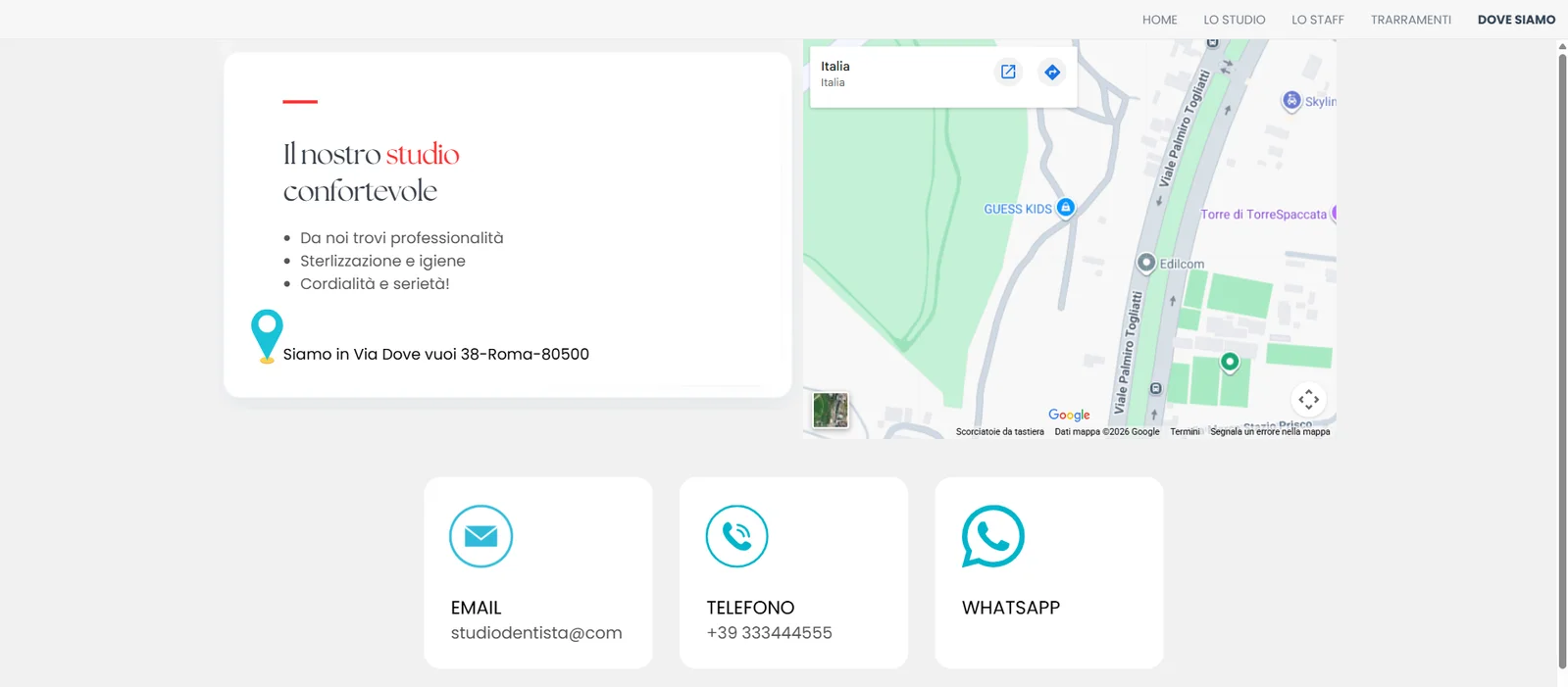 Sito economico Dentista9