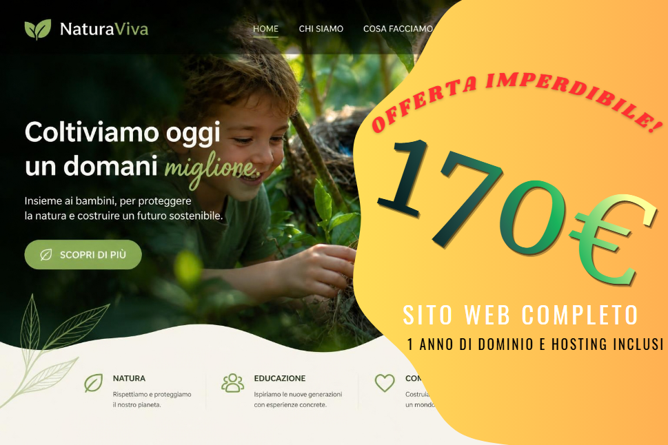 Realizza  pagina web RICHIEDILA ORA